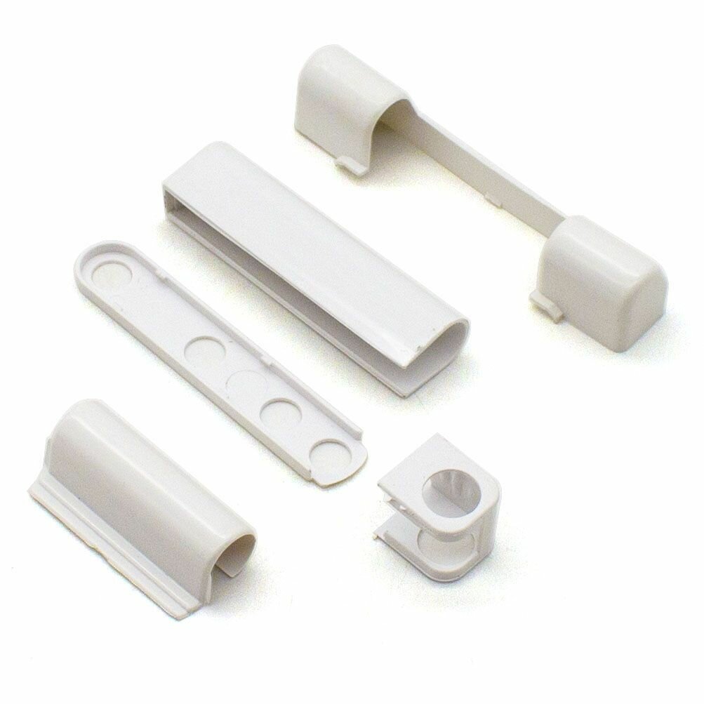 Комплект декоративных накладок на петли ESSE белый