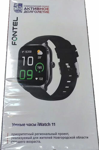 Умные часы Fontel iWatch 11, черный