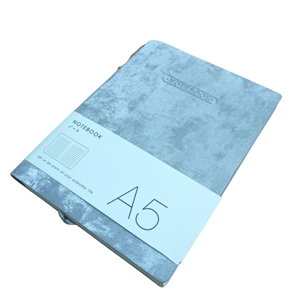 Блокнот Notebook А5, мягкая тканевая обложка, 100 страниц. Let us be parts of your everyday life — фото 1
