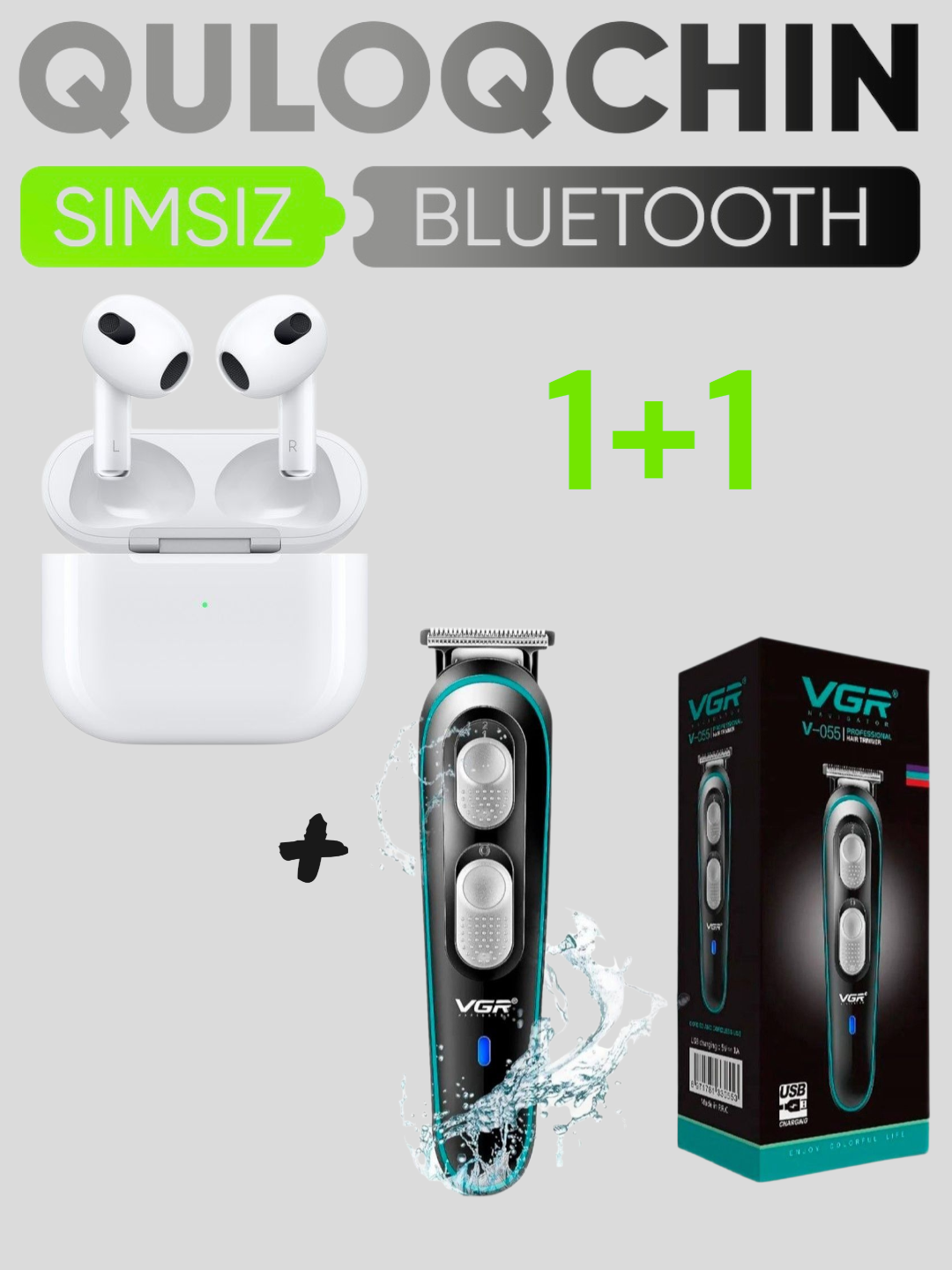 Беспроводные наушники Pods Pro, Pods 3 Bluetooth 5.3 и VGR 055