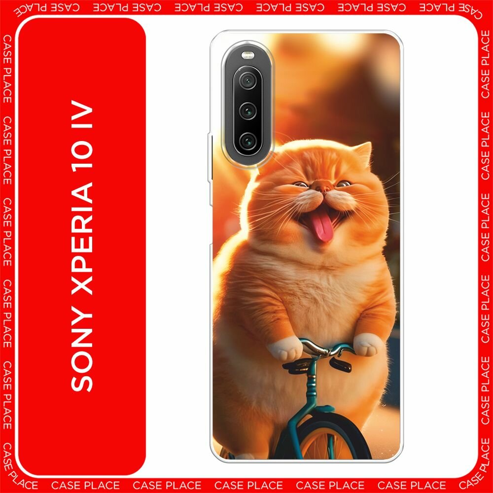 Чехол на Sony Xperia 10 IV / Сони Иксперия 10 IV с принтом "Кот на велике"