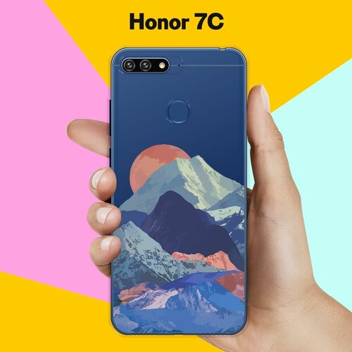 Силиконовый чехол на Honor 7C Горы / для Хонор 7Ц