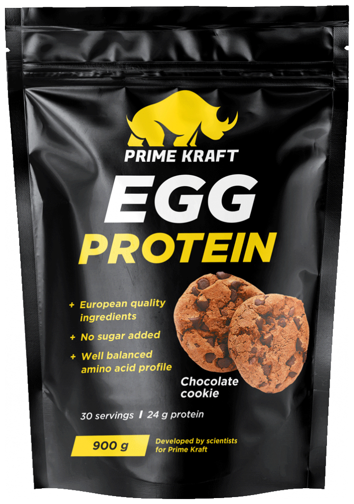 Протеин яичный PRIMEKRAFT "EGG Protein", Шоколадное печенье , 900 г