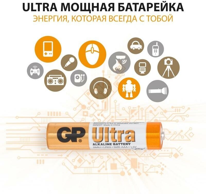 Батарейка GP Ultra Alkaline AАA