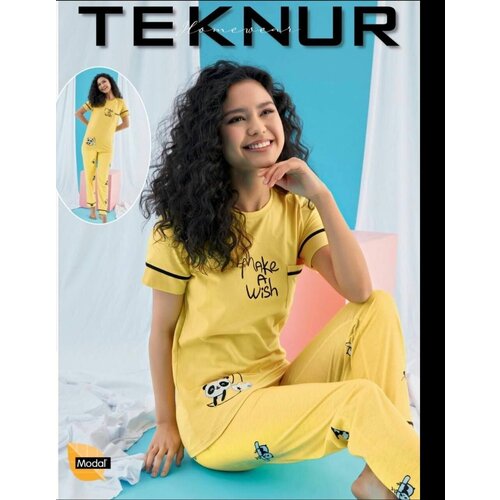Пижама Teknur, размер 44, желтый