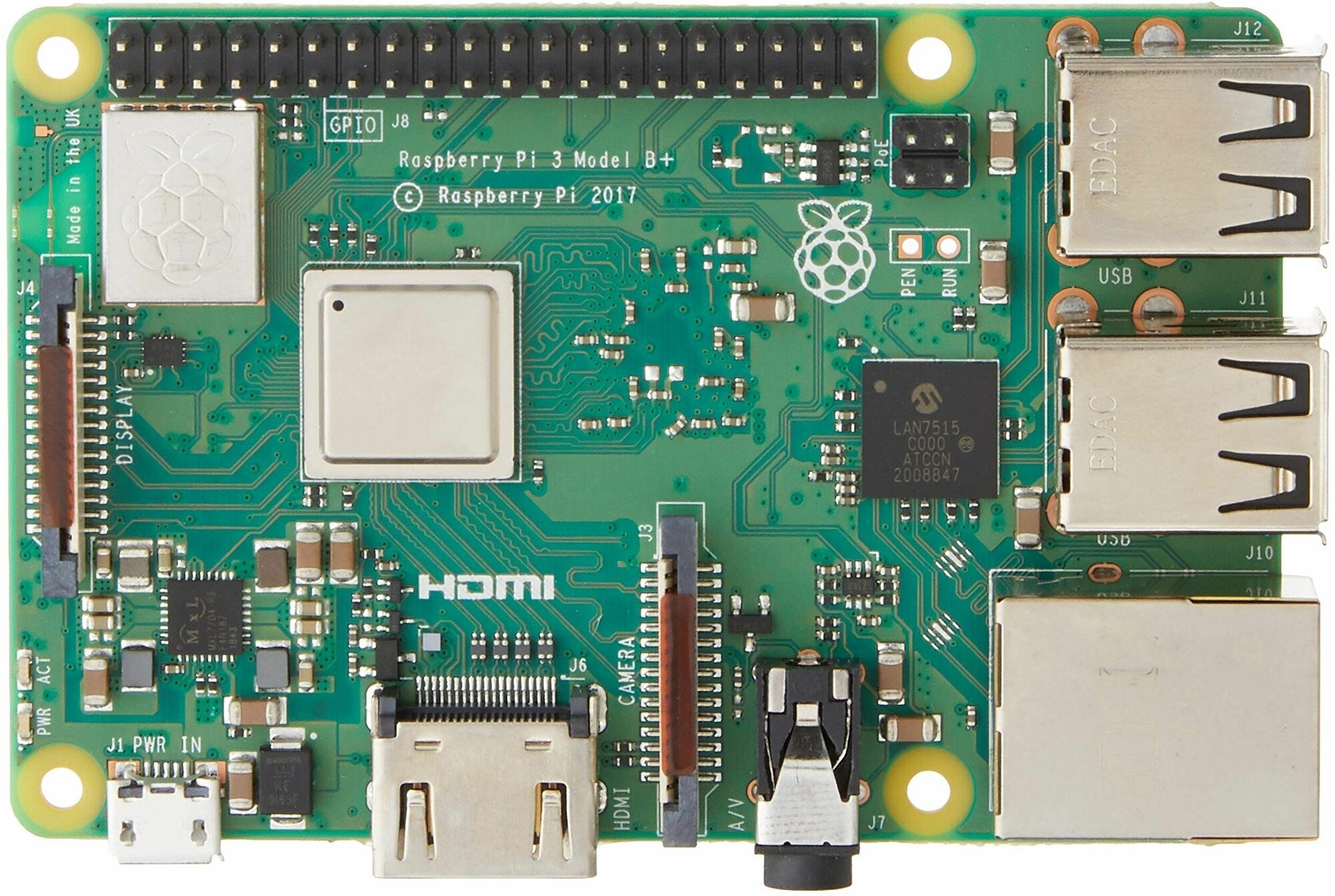 Мини ПК RASPBERRY NUC Pi 3 Model B+, Broadcom BCM2837B0, LPDDR2 1ГБ, CR, noOS [ra433] - фото №10