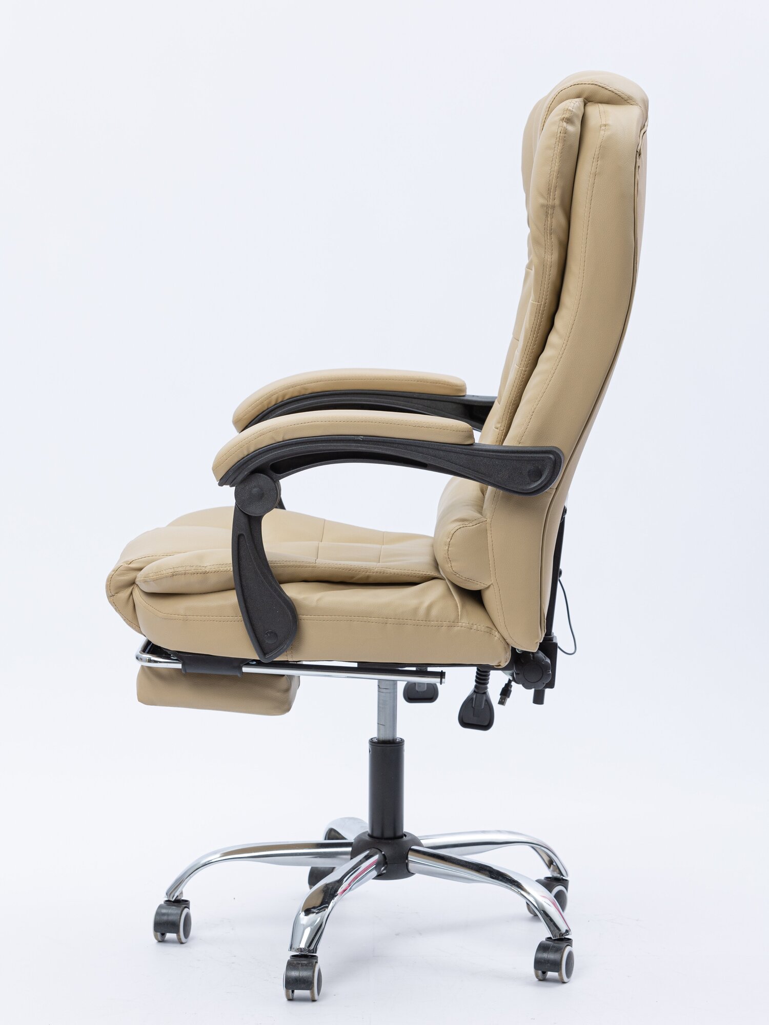 Компьютерное кресло с массажем, цвет: бежевый - фотография № 5