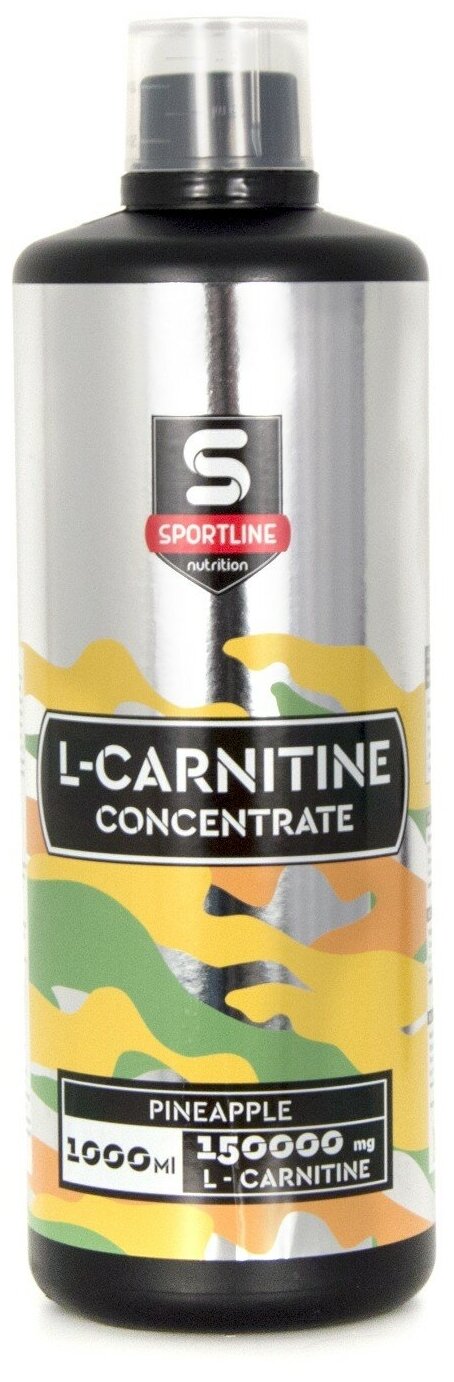 SportLine Nutrition L-карнитин Concentrate 150000 мг 1000 мл, ананас