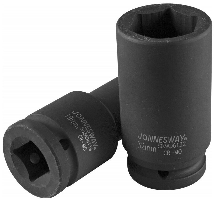 Головка торцевая ударная глубокая 3/4"DR, 19 мм Jonnesway