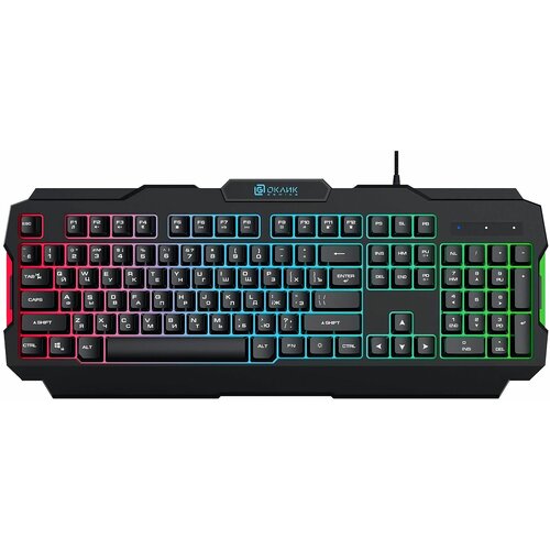 Клавиатура Оклик 757G HW2 черный USB for gamer 1790295 150000₽