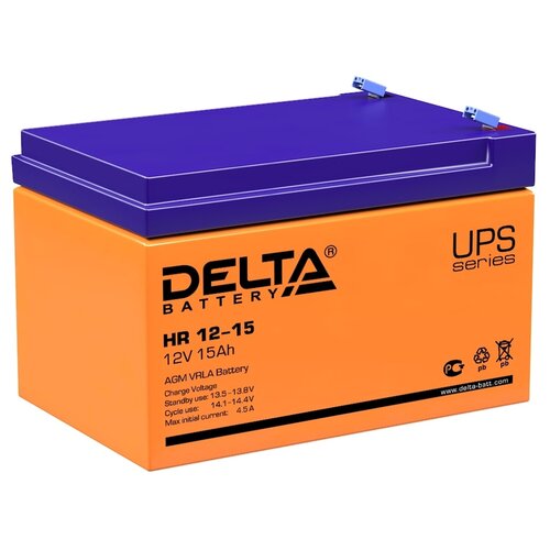 Аккумуляторная батарея DELTA Battery HR 12-15 15 А·ч