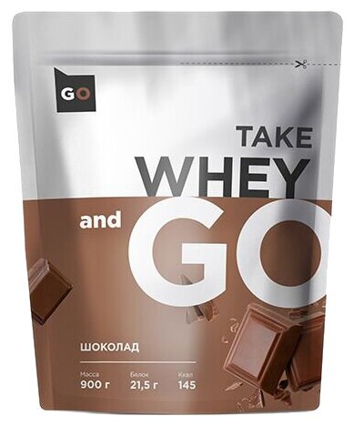Протеин Take and Go Whey, 900 гр., шоколад