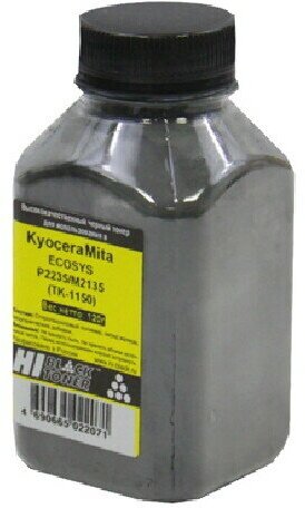 Тонер Hi-Black для Kyocera ECOSYS P2235/M2135 TK-1150 , Bk, 120 г, банка, черный
