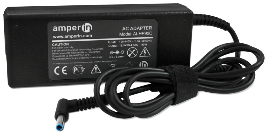 Блок питания (сетевой адаптер) Amperin AI-HP90C для ноутбуков HP 19.5V 4.62A 4.5x3.0mm 90W