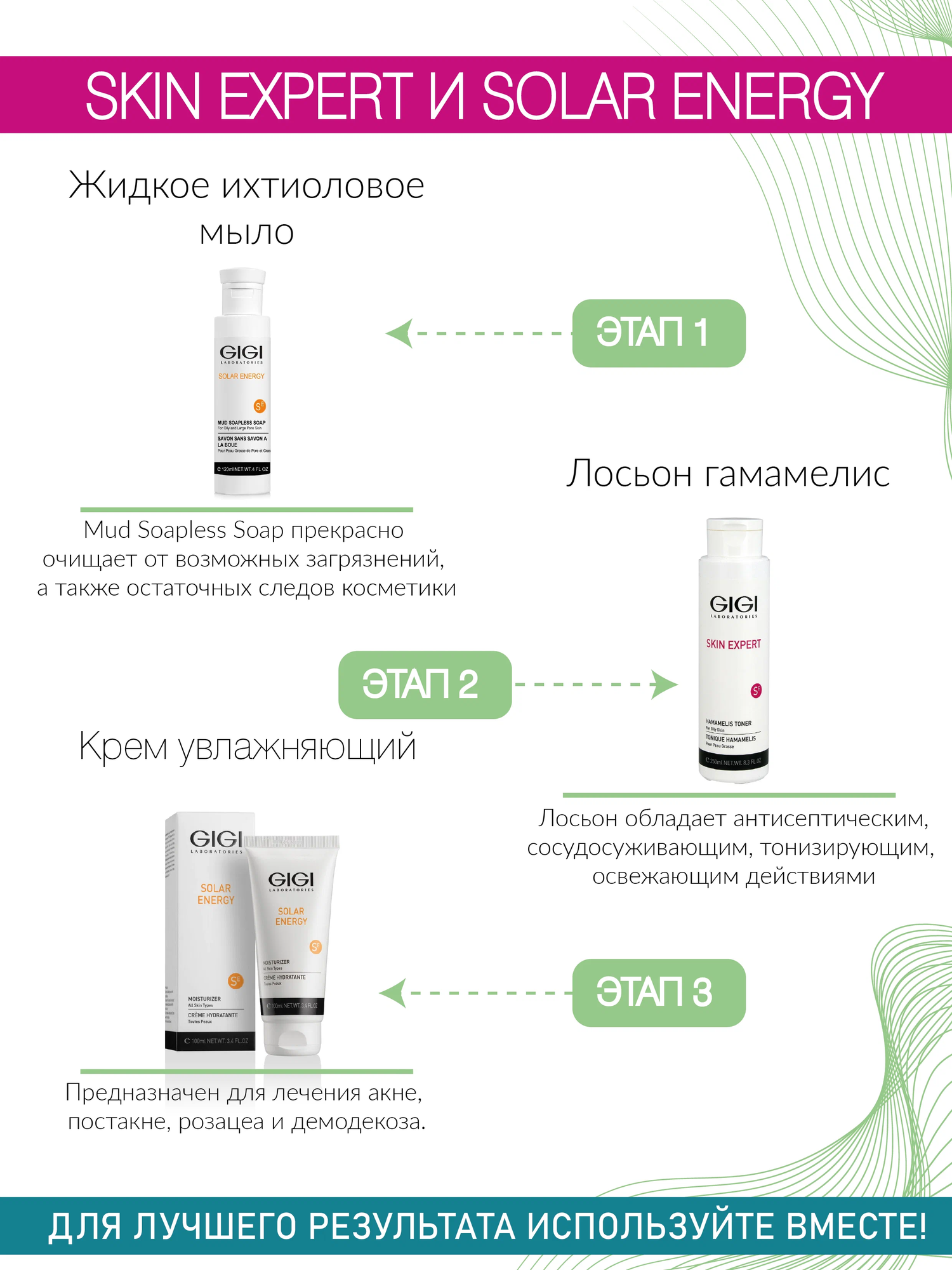 Лосьон OS Hamomelis lotion for oily skin GIGI - фото №3