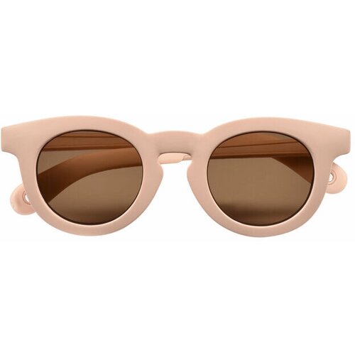 фото Солнцезащитные очки beaba, круглые, гибкая оправа/дужки, чехол/футляр в комплекте, с рождения, на ремешке, со 100% защитой от уф-лучей, розовый
