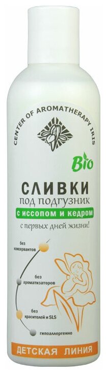 Центр Ароматерапии Ирис Сливки под подгузник от опрелостей и раздражения 250 мл