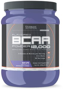 Фото BCAA для спортсменов Ultimate Nutrition BCAA 12,000 Grape 228g