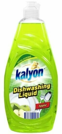 KALYON EXTRA Жидкость для мытья посуды Яблоко 735 мл - фотография № 1