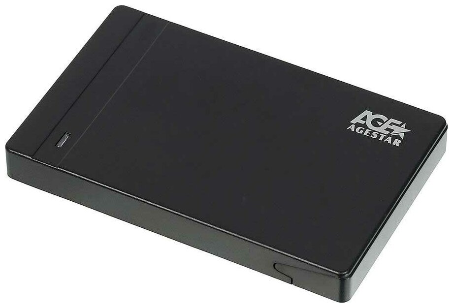 Внешний корпус AgeStar 3UB2P3(BLACK) для HDD/SSD SATA 6Gb/s 2.5", пластик, черный