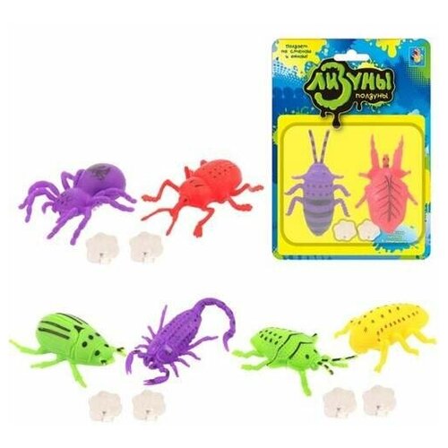 Игрушка 1Toy Мелкие пакости Лизуны жуки, 2 шт.