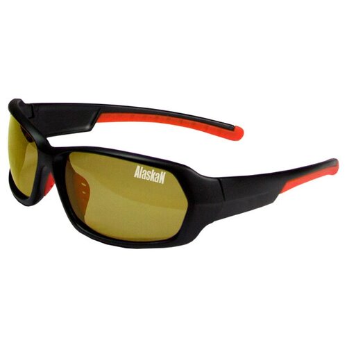 Солнцезащитные очки Alaskan, черный, желтый солнцезащитные очки alaskan красный черный