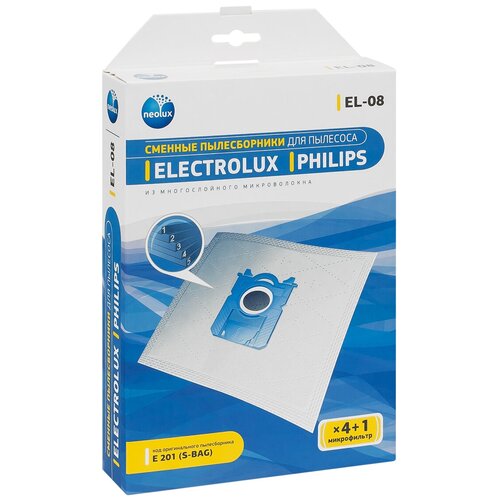 NEOLUX Синтетические пылесборники EL-08, 4 шт.