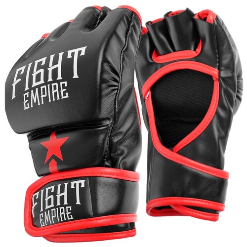 фото Тренировочные перчатки fight empire 4153972 для mma черный/красный m