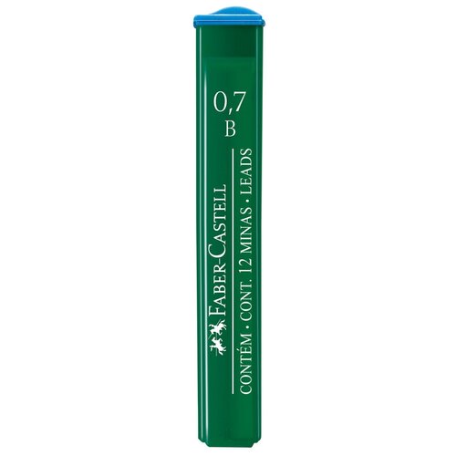 Грифели для механических карандашей Faber-Castell Polymer, 12шт, 0,7мм, B