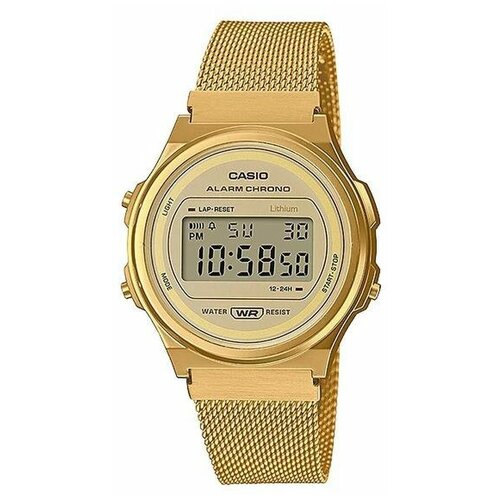 Наручные часы CASIO Vintage, белый, золотой наручные часы casio vintage a 100wefg 9a золотой черный