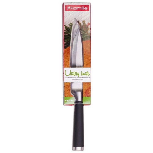 Нож универсальный Kamille из нержавеющей стали с полыми ручками лезвие 12см рукоятка 115см KM-5193 KM-5193 46100₽