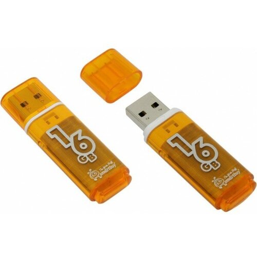 Память Flash USB 16 Gb Smart Buy Glossy series Orange память flash usb 16 gb smart buy wild series бык sb16gbbullw