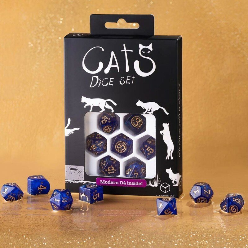Набор кубиков Japanese Dice Set, Deep Night Firefly, 7 шт. Q-Workshop - фото №8
