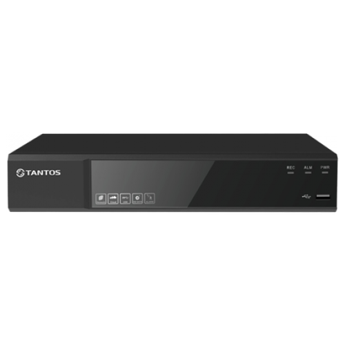 Видеорегистратор сетевой (NVR) Tantos TSr-NV04155P видеорегистратор tantos tsr nv32251 32 канальный подключение 32х2мп и 3мп 25 х4мп 19х5мп 12х8мп поддержка двухпоточности h 265 h 264