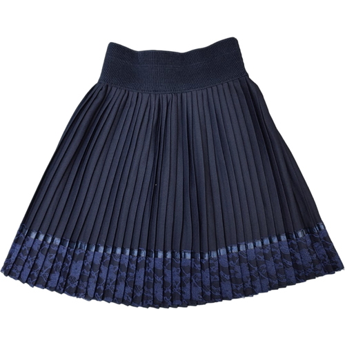 Школьная юбка-солнце ТЕХНОТКАНЬ, мини, пояс на резинке, размер 122, синий