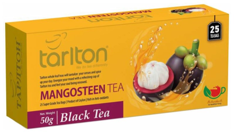 Чай черный Tarlton Mangosteen в пакетиках, 25 пак. - фотография № 1