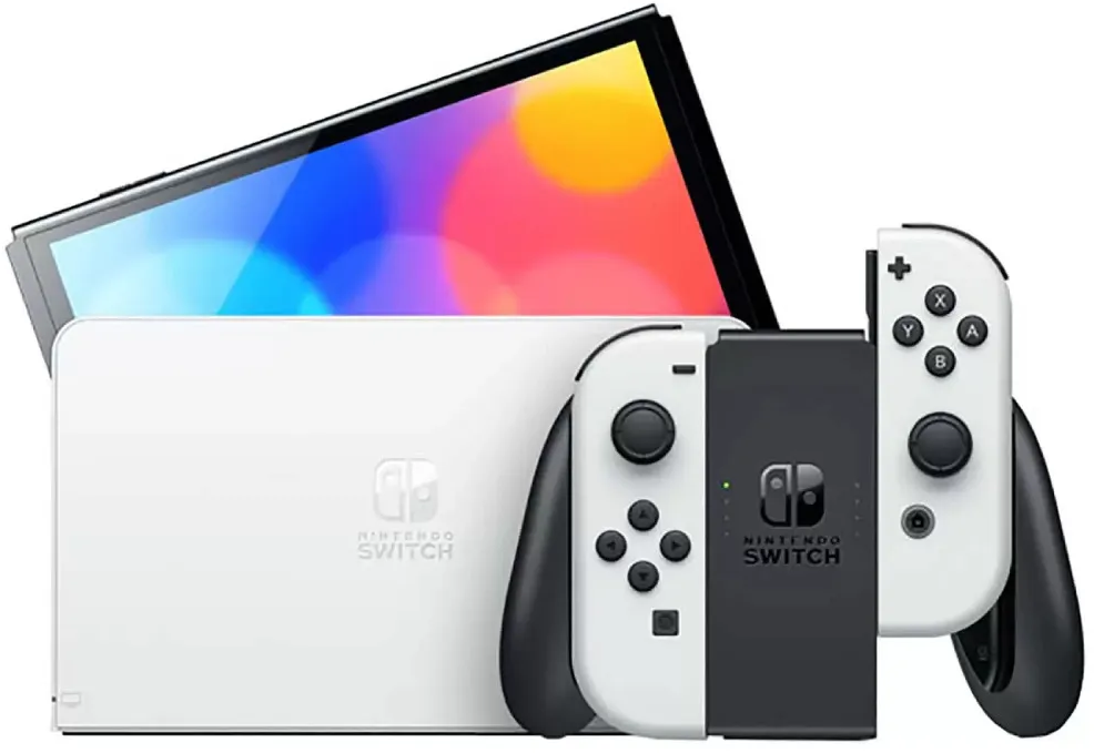 Игровая приставка Nintendo Switch (OLED-модель) White. Требуется адаптер под евро-вилку