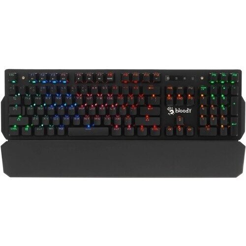 Клавиатура A4 Bloody B885N механическая черный USB for gamer LED подставка для запястий 581900₽