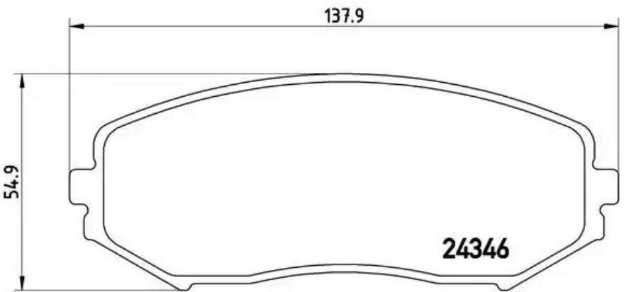 BREMBO P79018 Колодки тормозные дисковые перед