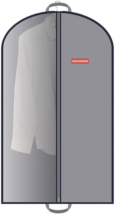 Чехол для одежды Hausmann HM-701002GN со стенкой из ПВХ и ручками 60*100, серый