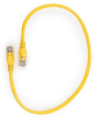 Патч-корд Cablexpert PP10-0.25M, 0.25 м, желтый