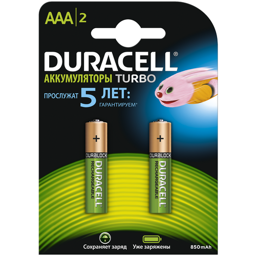 фото Аккумулятор ni-mh 900 ма·ч duracell turbo aaa/hr03, 4 шт.