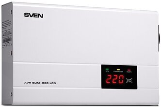 Стабилизатор напряжения Sven AVR SLIM -500 LCD