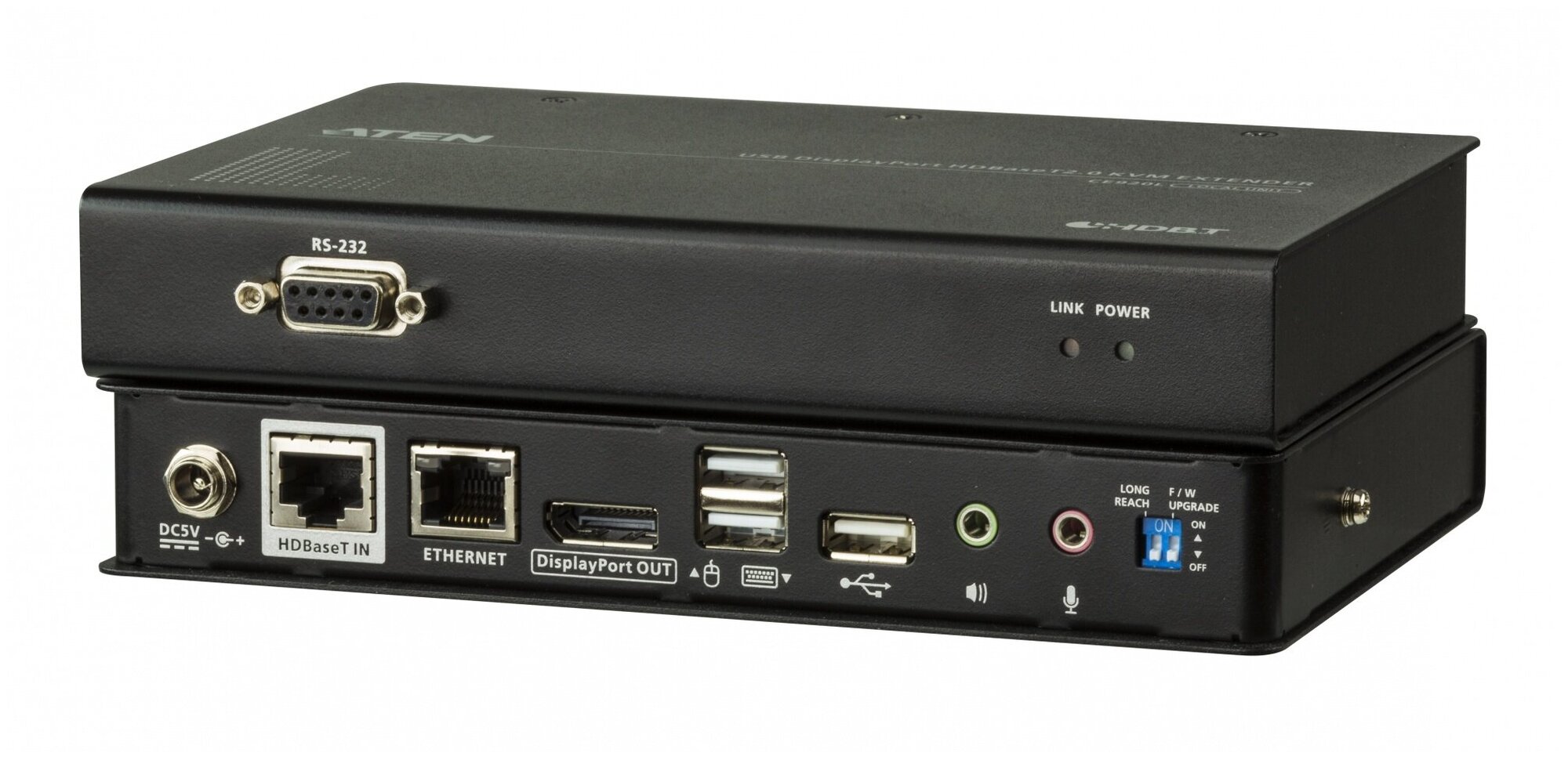 ATEN, USB, DisplayPort, КВМ-удлинитель с поддержкой HDBaseT™ 2.0 (4K@100 м)/ATEN/ USB DisplayPort HDBaseT2.0 KVM Extender