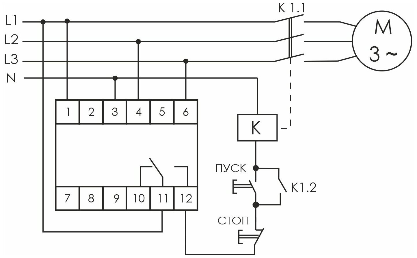 Реле контроля фаз F&F CZF-310 - фотография № 8