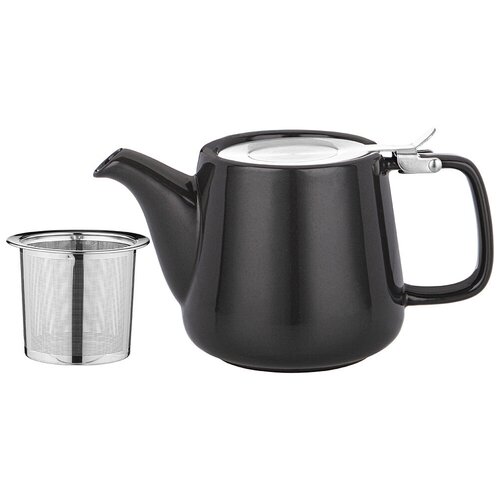 Чайник с металл. ситом и крышкой bronco luster 500мл, 19*8,5*10см, темно-серый KSG-470-407