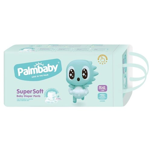 Подгузники-трусики PALMBABY Super Soft Premium, XXL (15+ кг.). 42 шт.