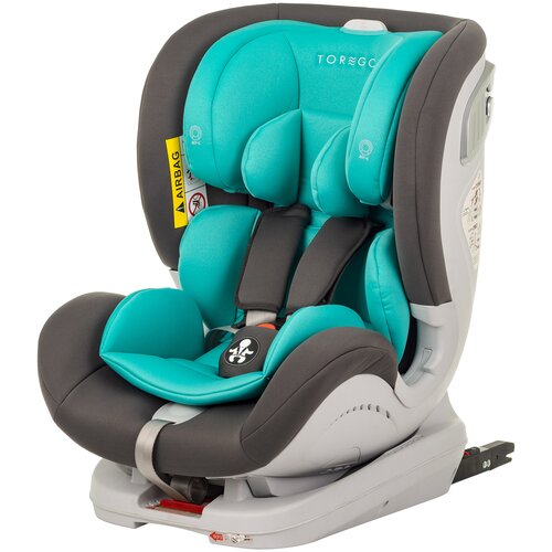 Автокресло TOREGO DRIVE ISOFIX Серый/Бирюзовый