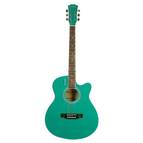 Гитара акустическая 4/4, 40 Зеленая Elitaro E4010 Green гитара акустическая 4 4 40 белая elitaro e4010 white