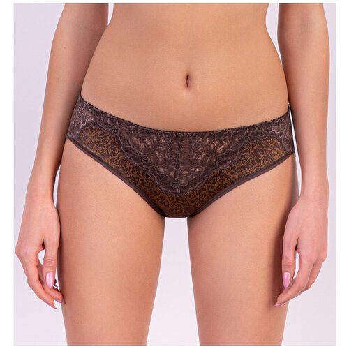 фото Milavitsa трусы слипы кружевные восторг, размер 110, миндаль в шоколаде